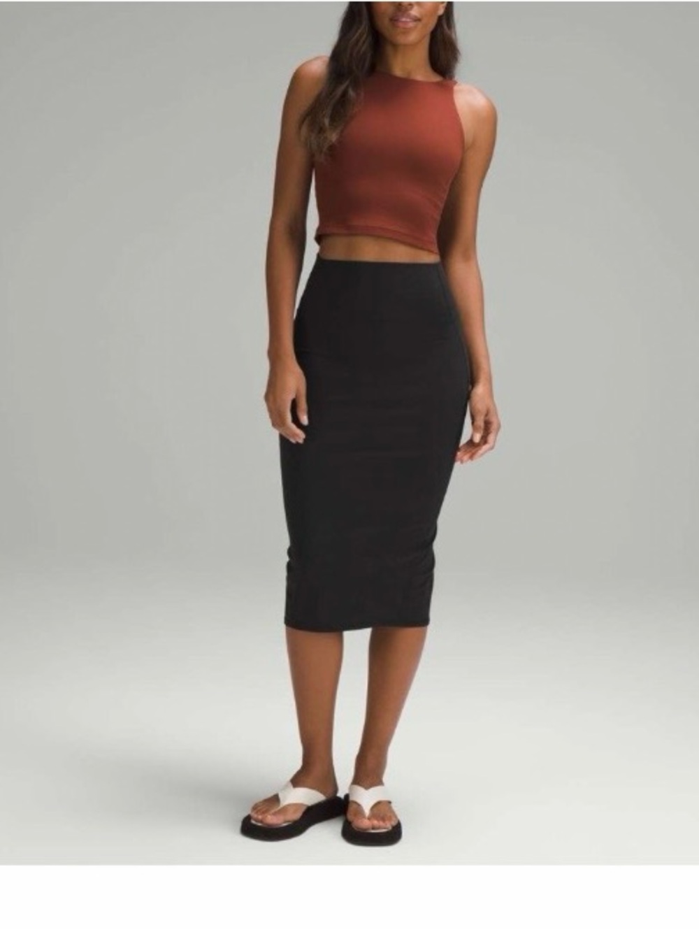 lululemon athletica nulu Black Midi Pencil Skirt